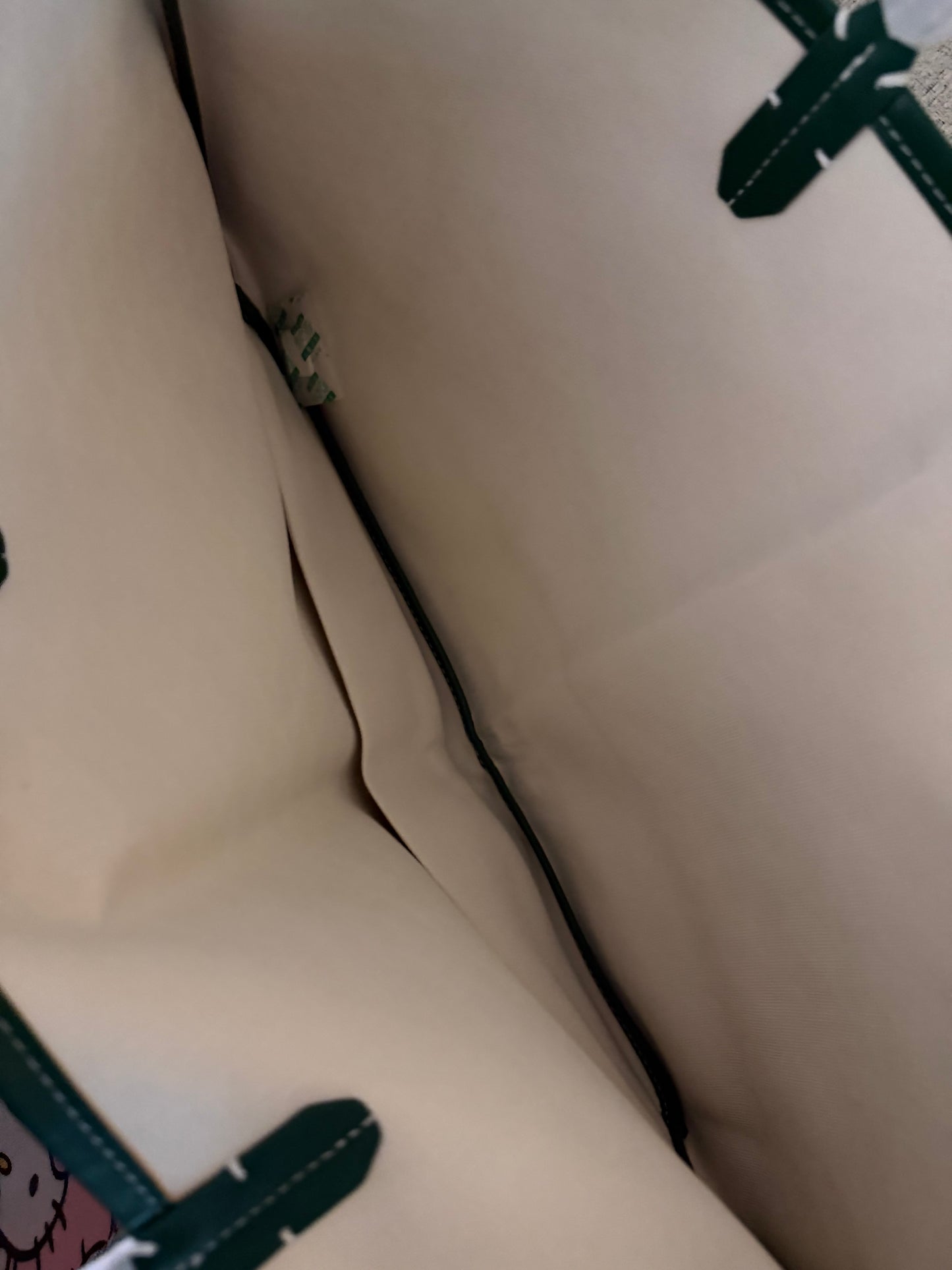 Green goyard tote