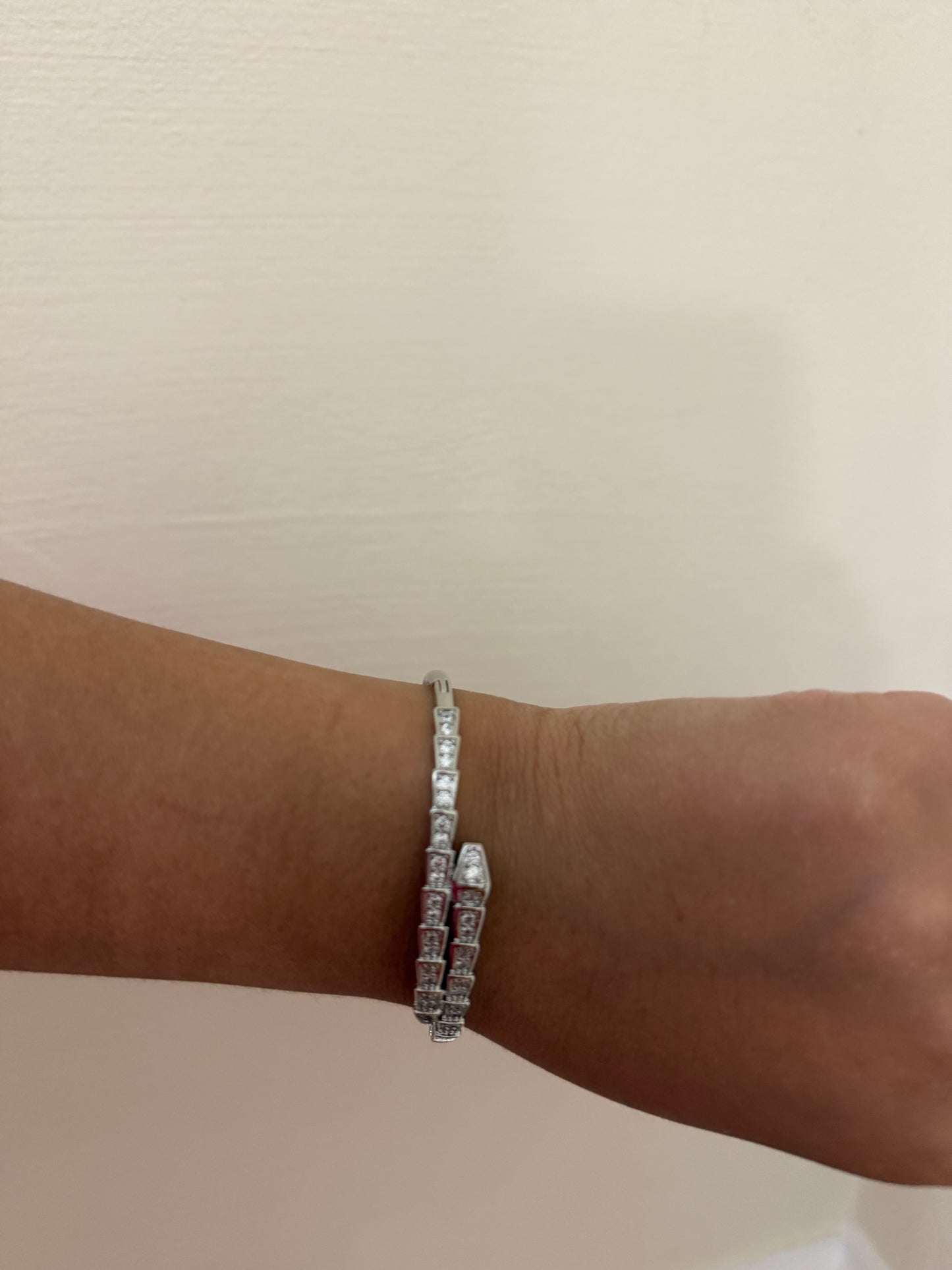 Silver snake bracelet
